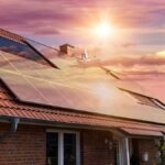 Solar panels placed on rooftops